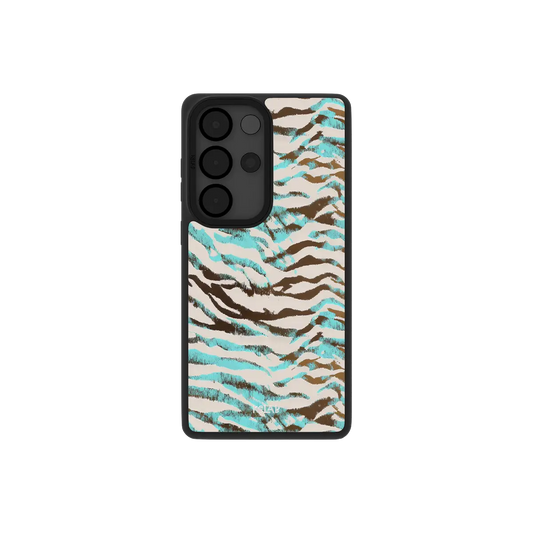 Wild Current | Turquoise Tiger Print Samsung Phone Case