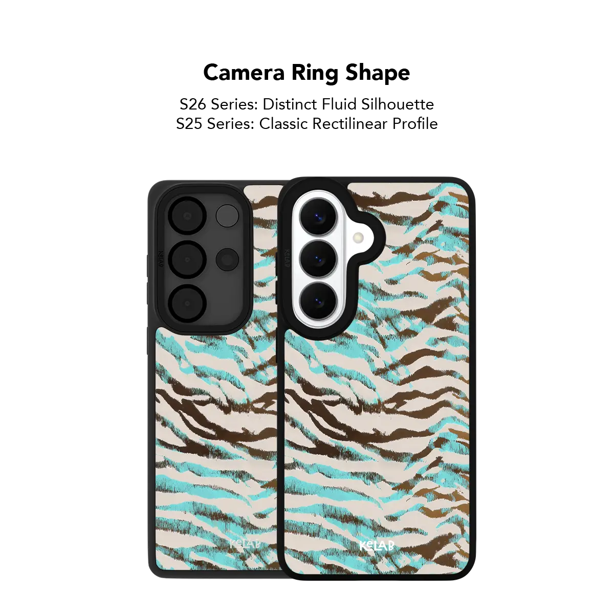 Wild Current | Turquoise Tiger Print Samsung Phone Case