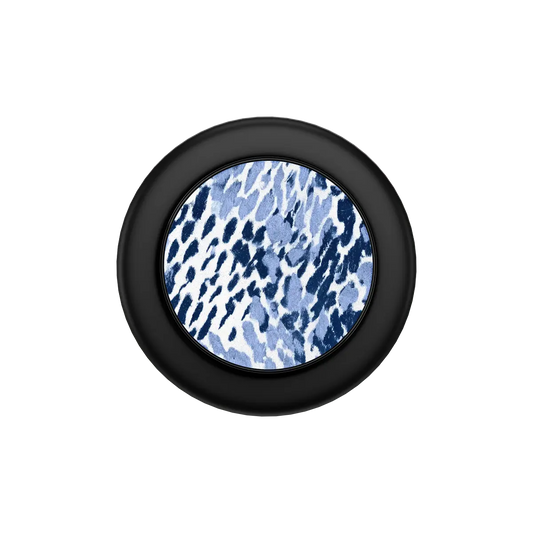 Indigo Glaze | Navy Leopard Print MagSafe Phone Grip