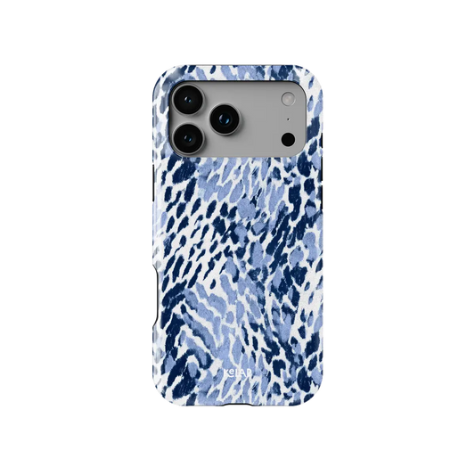 Indigo Glaze | Navy Leopard Print iPhone Case