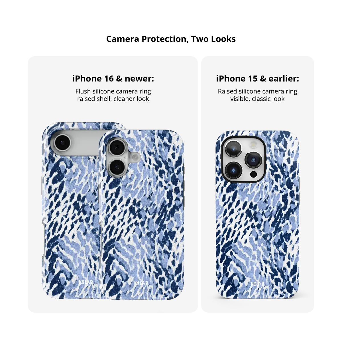 Indigo Glaze | Navy Leopard Print iPhone Case