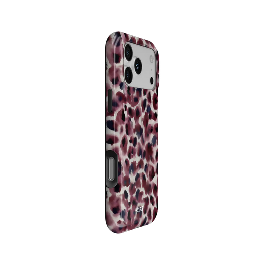 Bitten | Dark Red Cheetah Print iPhone Case