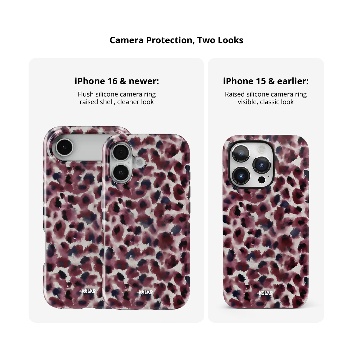 Bitten | Dark Red Cheetah Print iPhone Case
