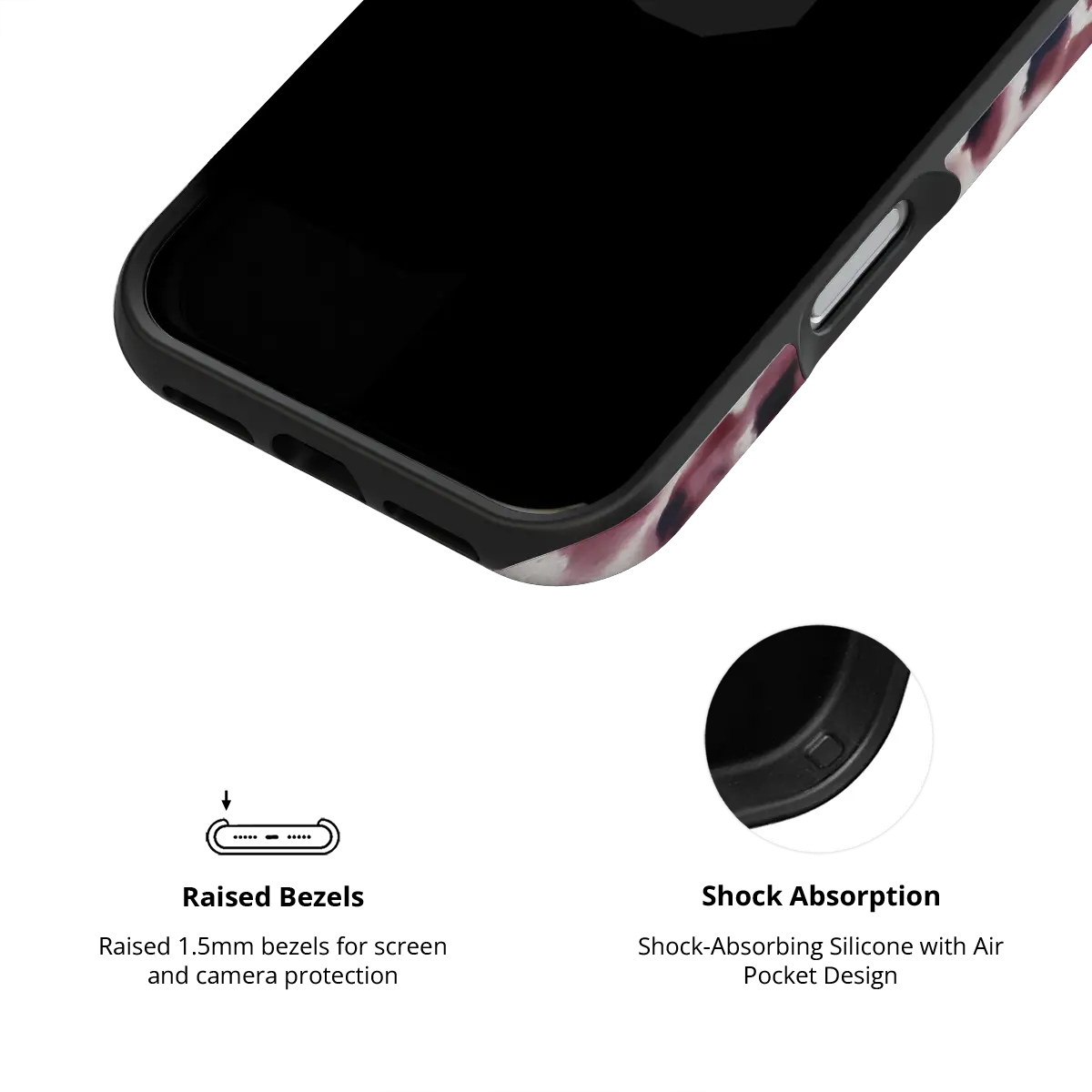 Bitten | Dark Red Cheetah Print iPhone Case