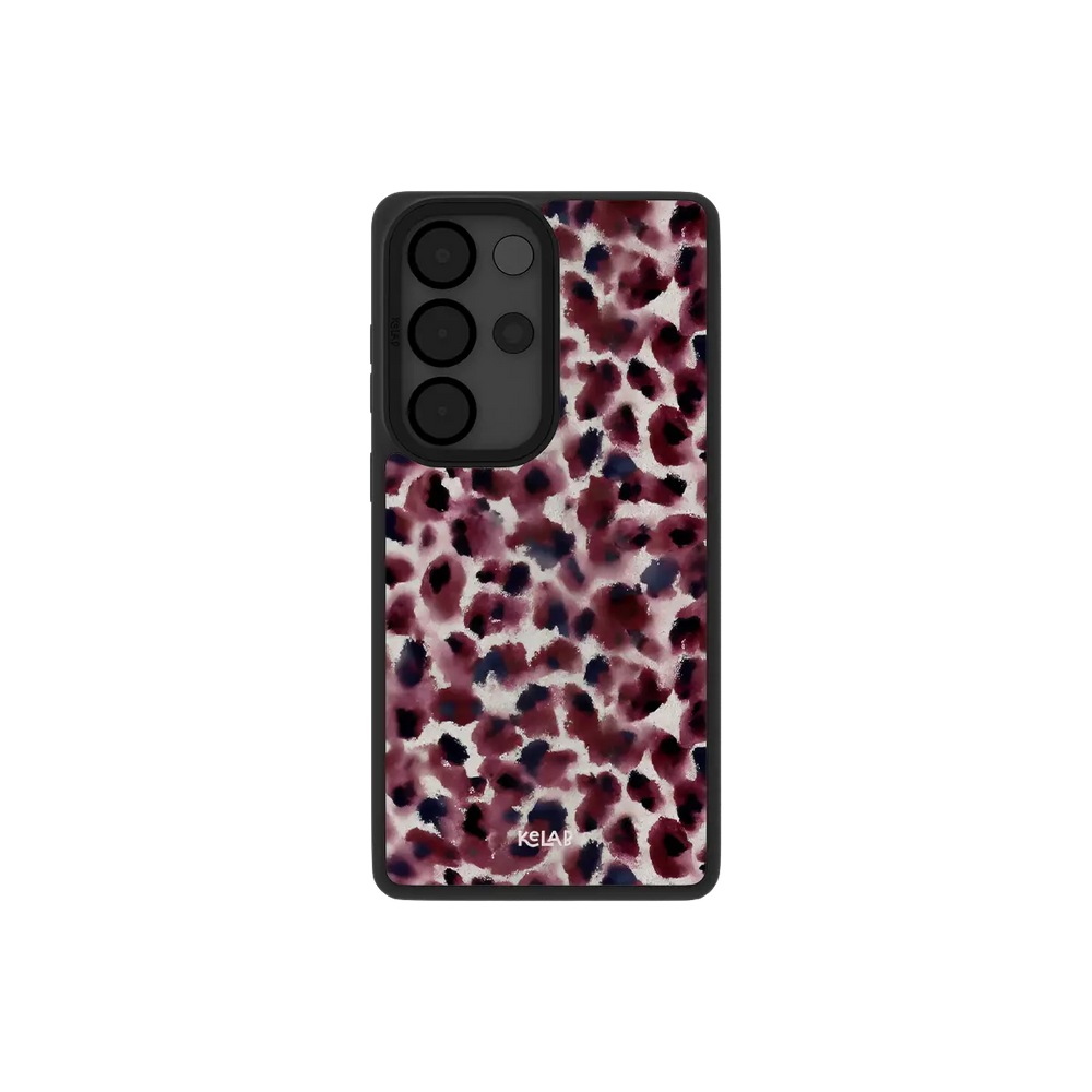 Bitten | Dark Red Cheetah Print Samsung Phone Case