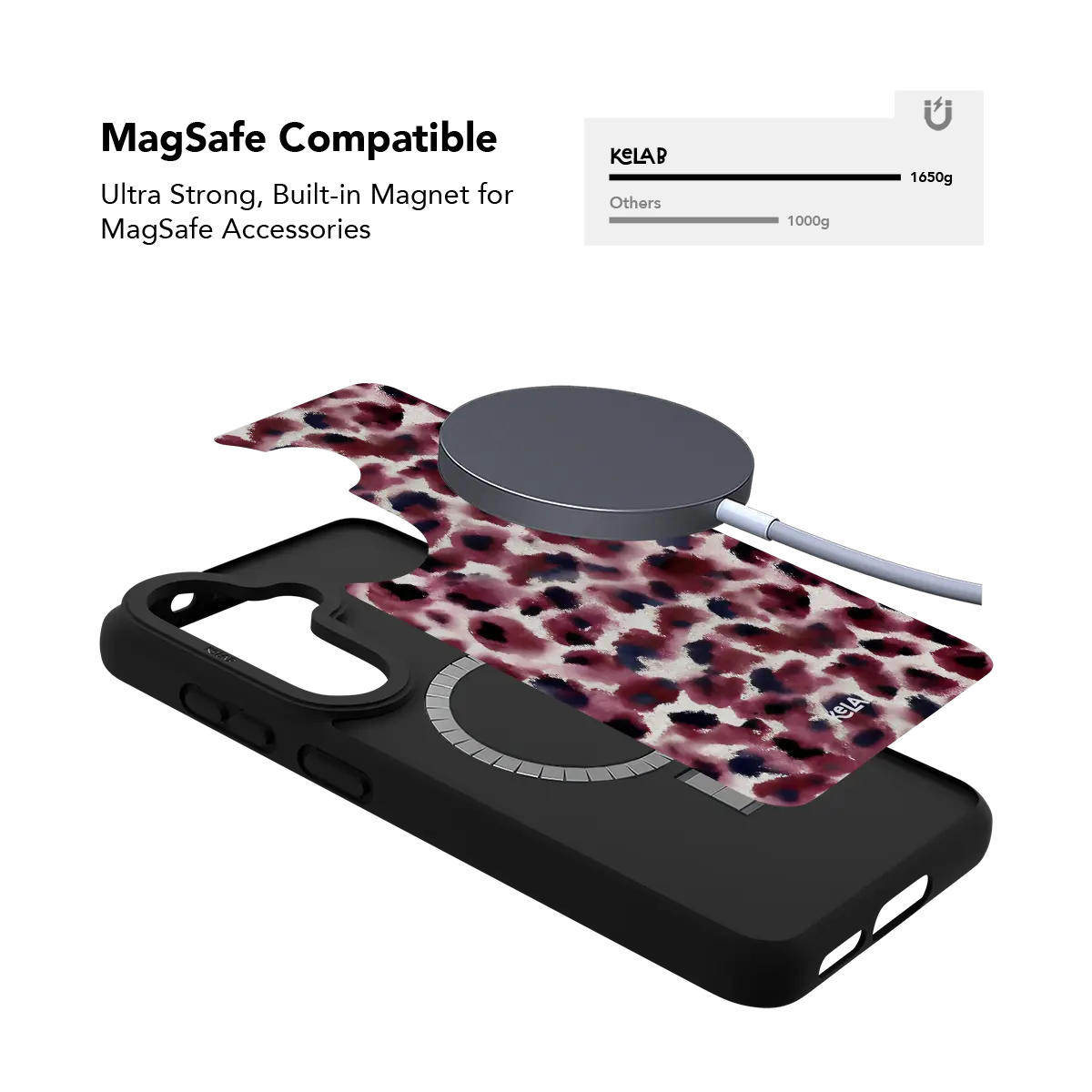 Bitten | Dark Red Cheetah Print Samsung Phone Case