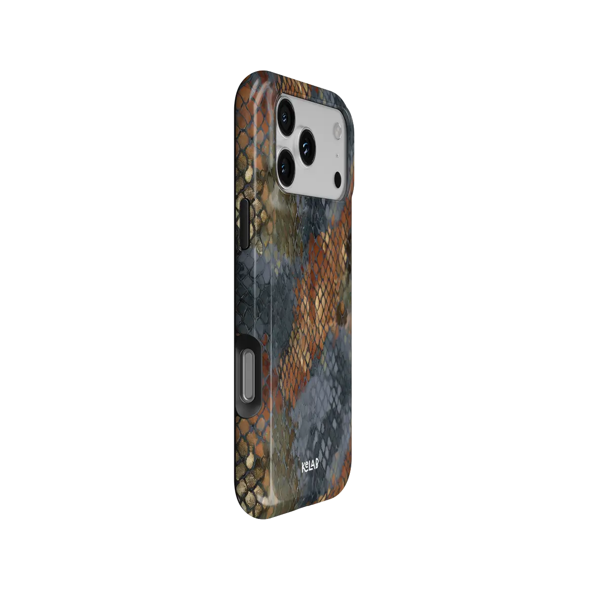 Dragon Scale | Brown Snakeskin Python Print iPhone Case