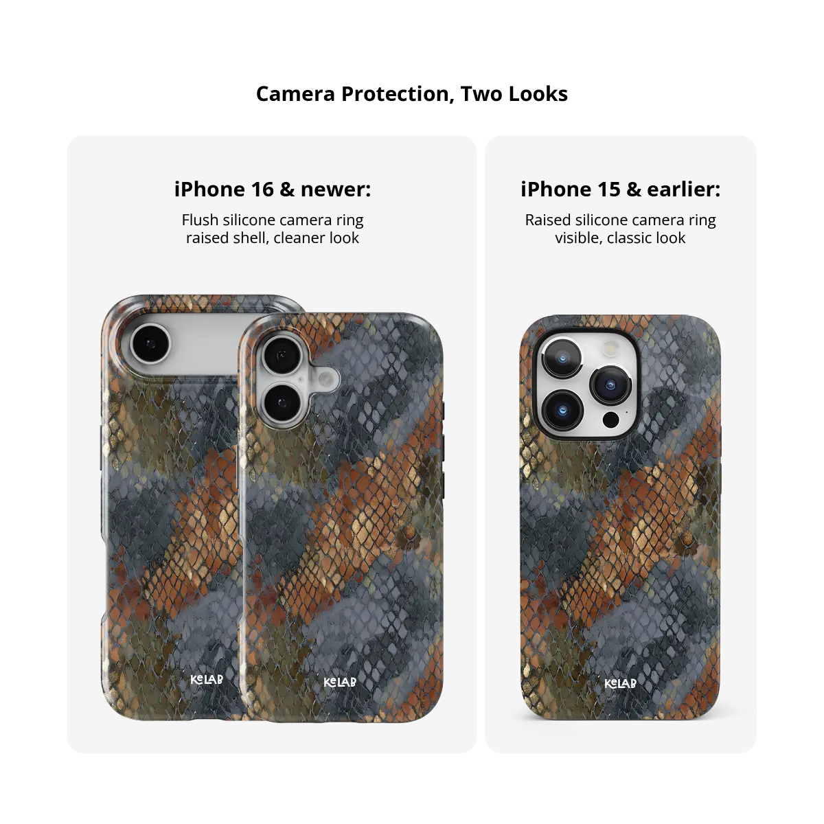 Dragon Scale | Brown Snakeskin Python Print iPhone Case