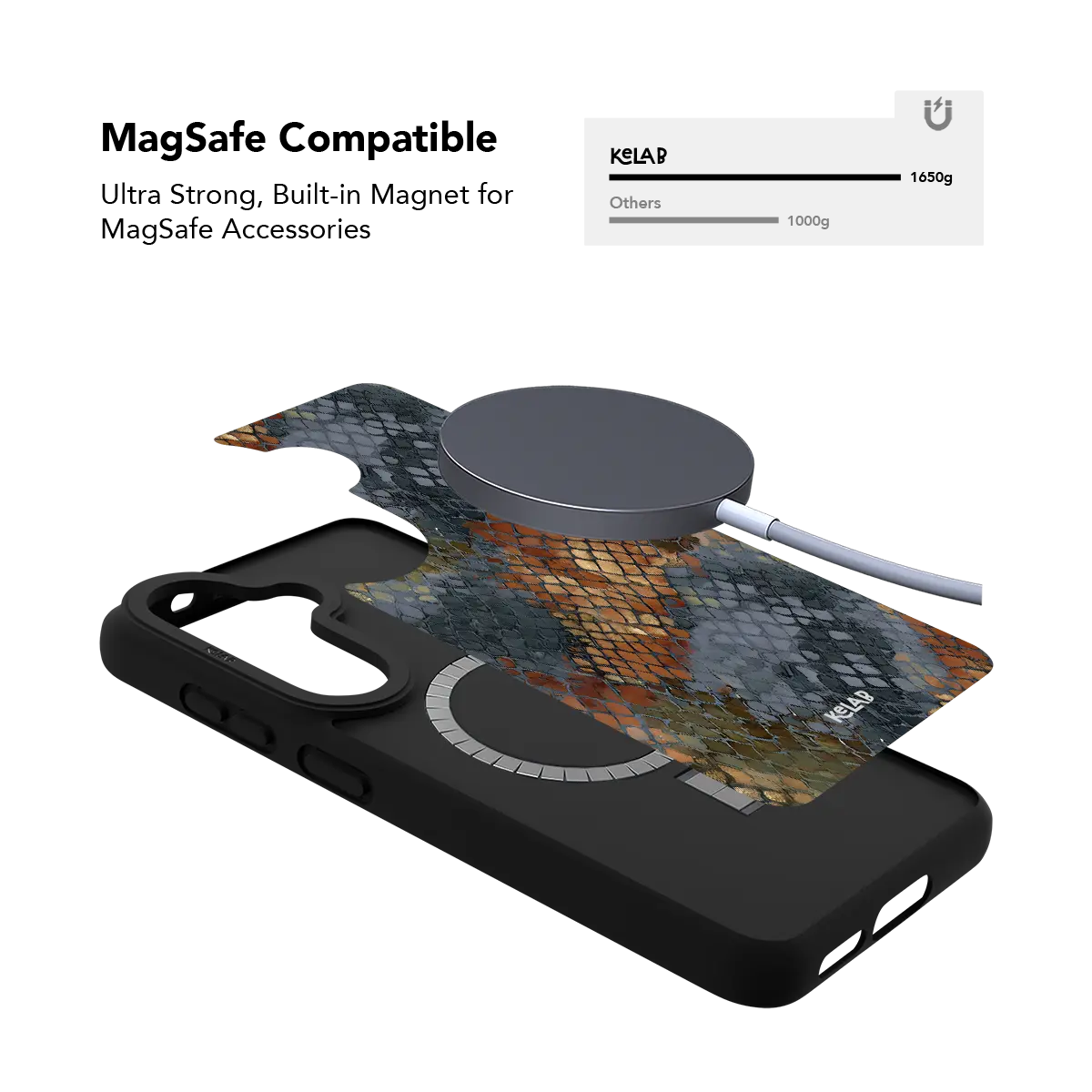 Dragon Scale | Brown Snakeskin Python Print Samsung Phone Case