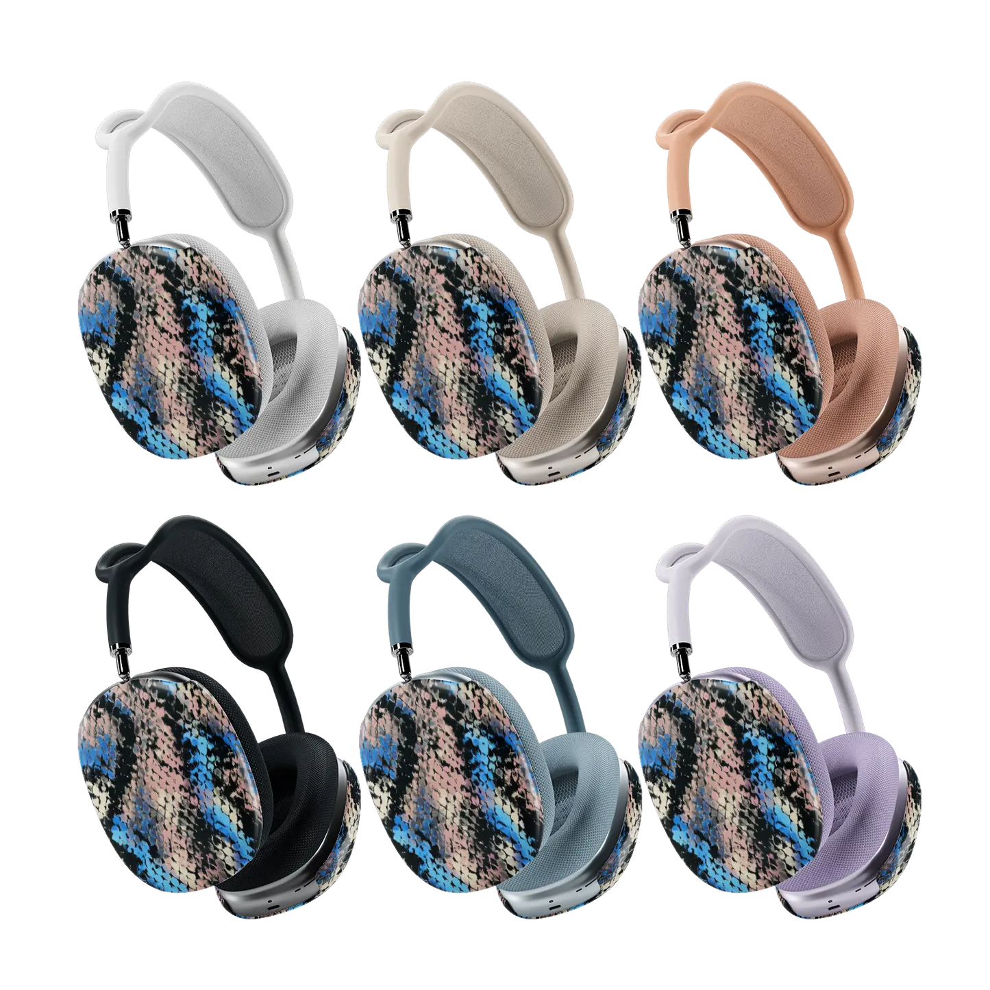 Glacier Coil | Blue Snake Print AirPods Max Case