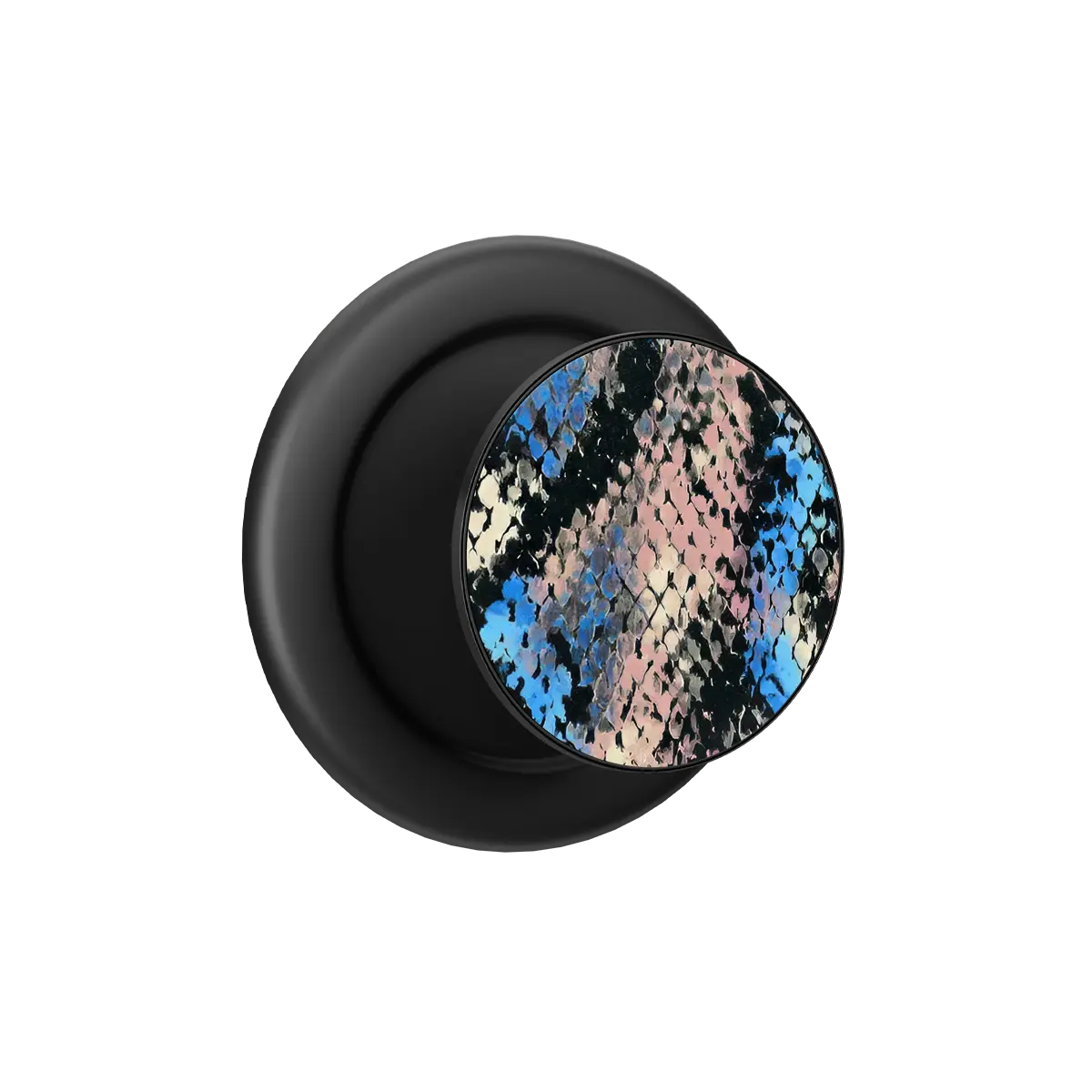 Glacier Coil | Blue Snake Print MagSafe Phone Grip