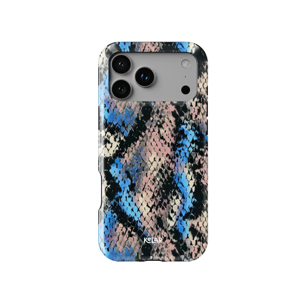 Glacier Coil | Blue Snake Print iPhone Case