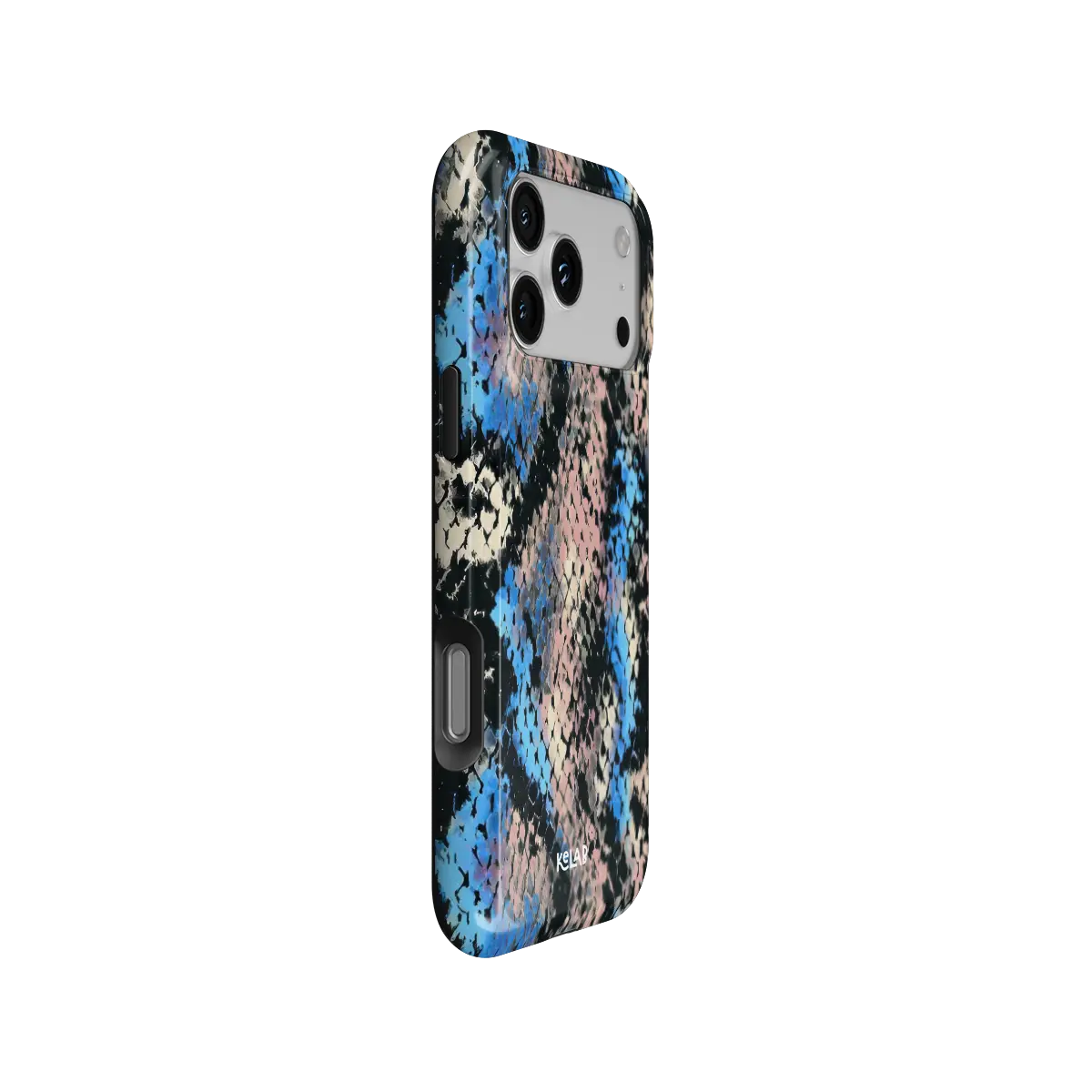Glacier Coil | Blue Snake Print iPhone Case