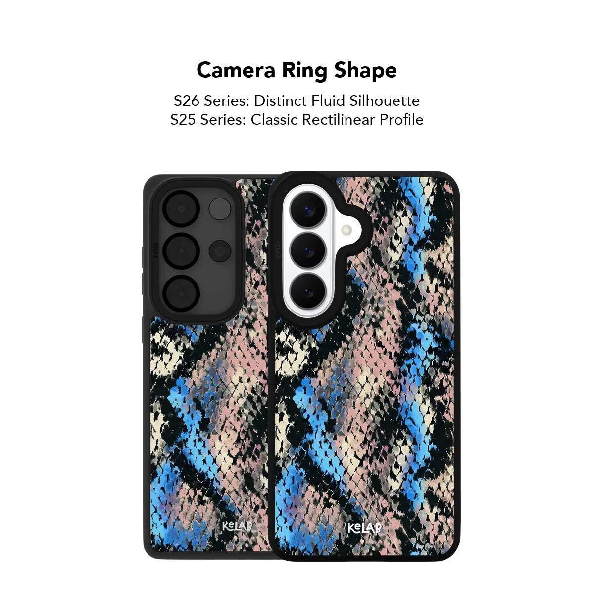 Glacier Coil | Blue Snake Print Samsung Phone Case