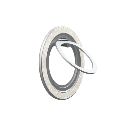 Bone China | Ivory Lace MagSafe Ring Stand