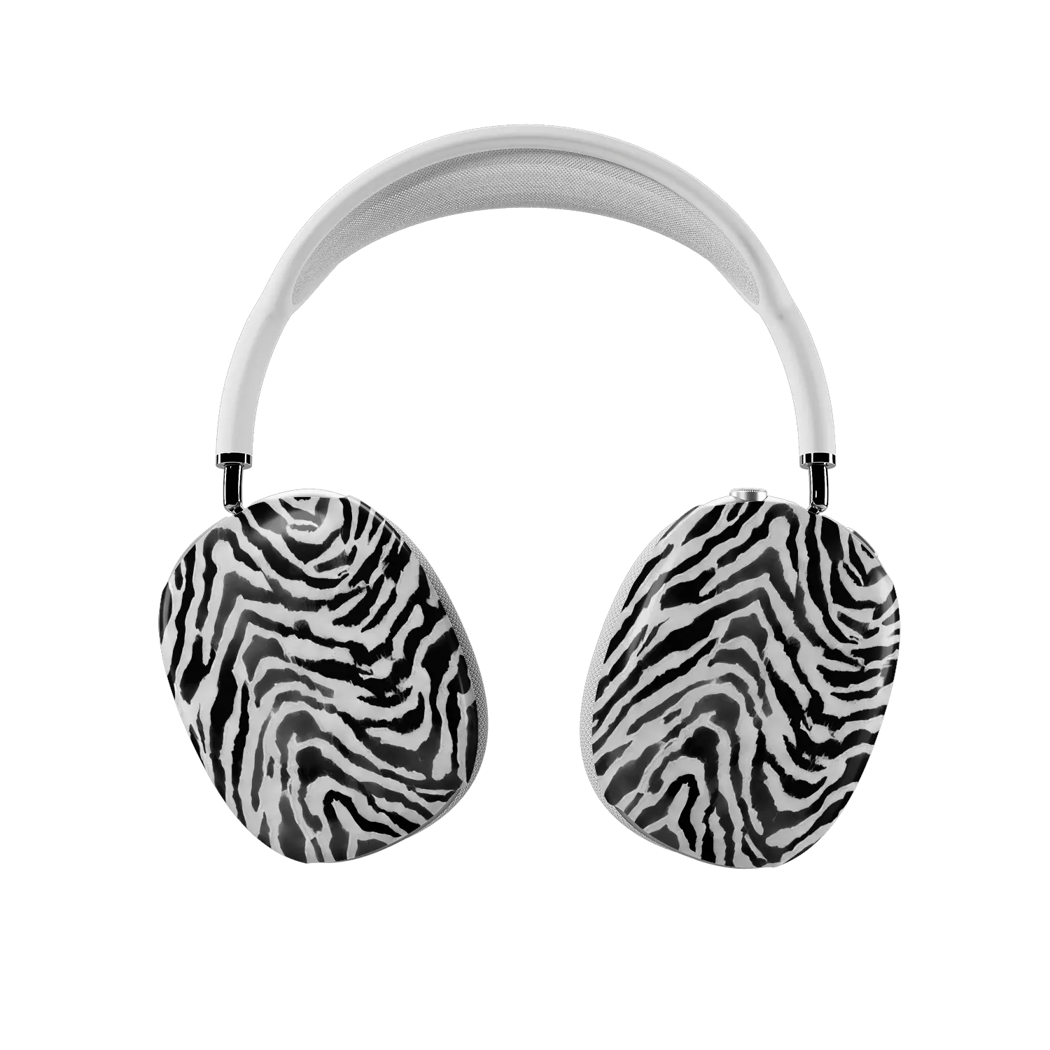 Zebra Crossing | Black & White Zebra Print AirPods Max Case