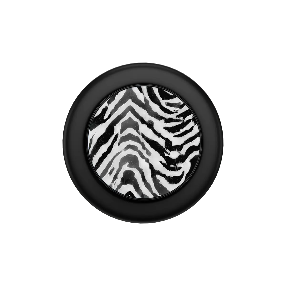 Zebra Crossing | Black & White Zebra Print MagSafe Phone Grip