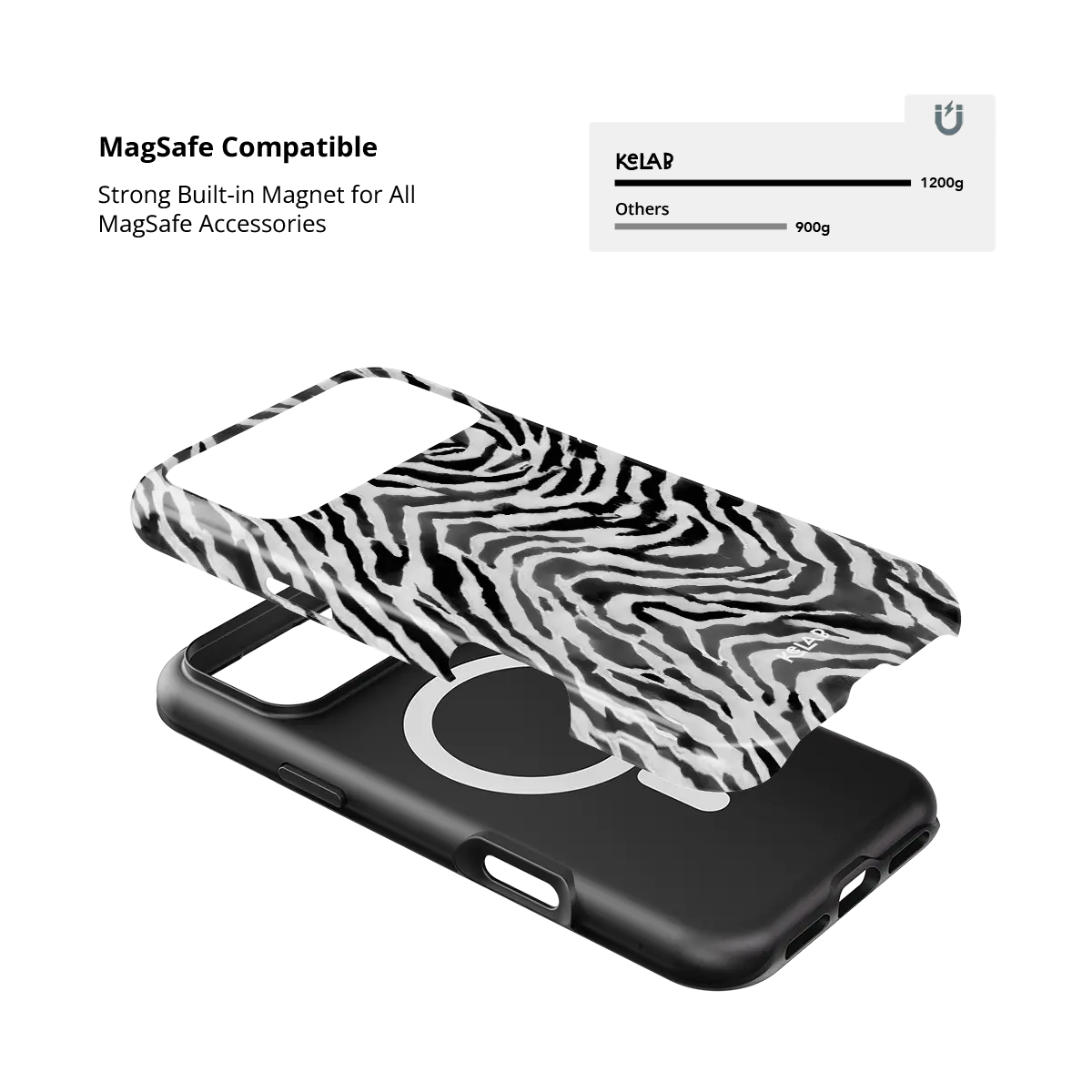 Zebra Crossing | Black & White Zebra Print iPhone Case