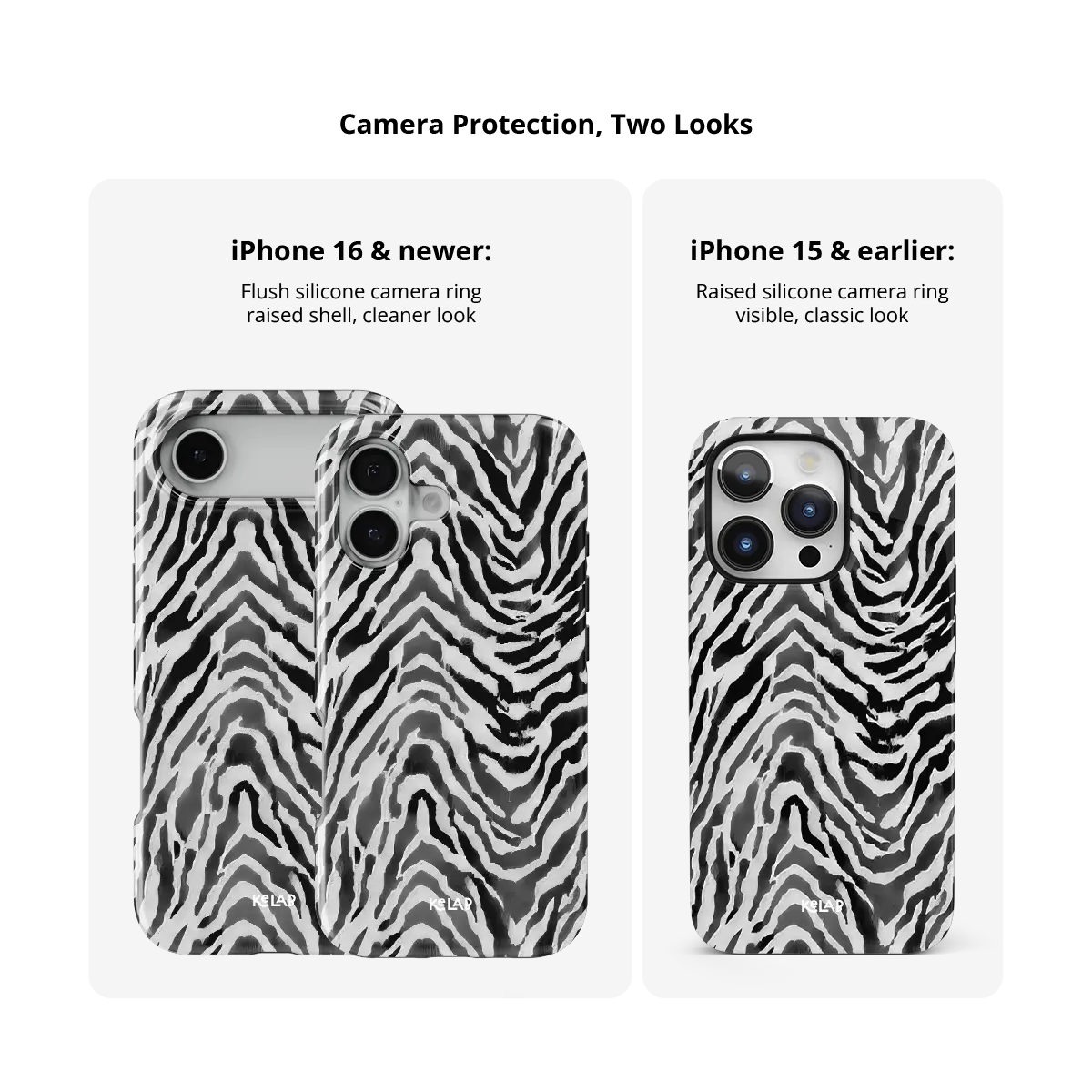 Zebra Crossing | Black & White Zebra Print iPhone Case
