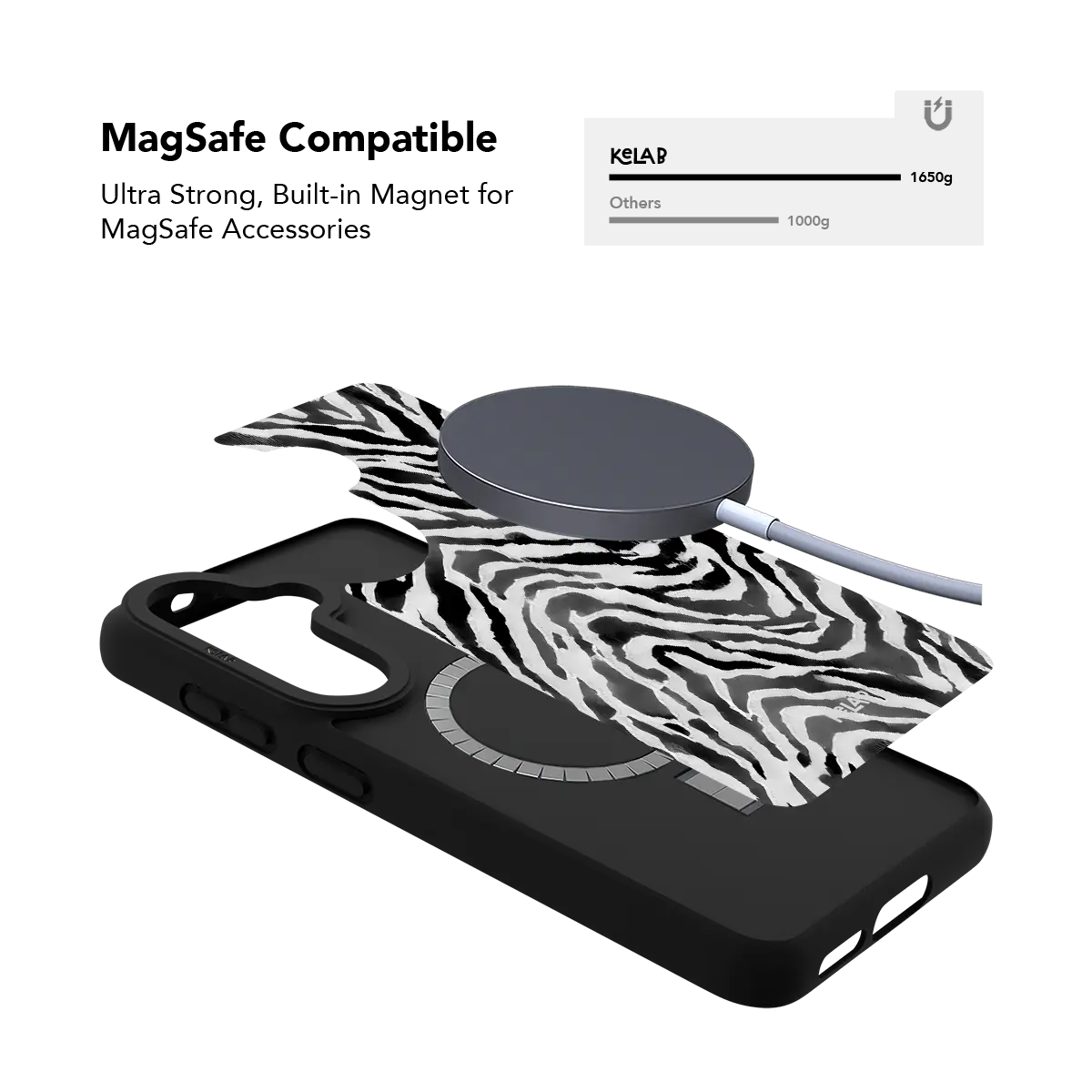 Zebra Crossing | Black & White Zebra Print Samsung Phone Case
