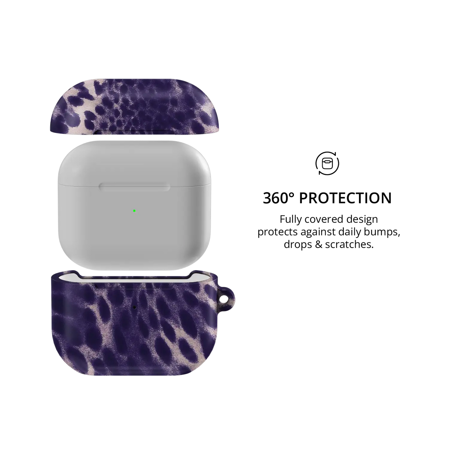 Wild Plum | Purple Cheetah Print AirPods Case