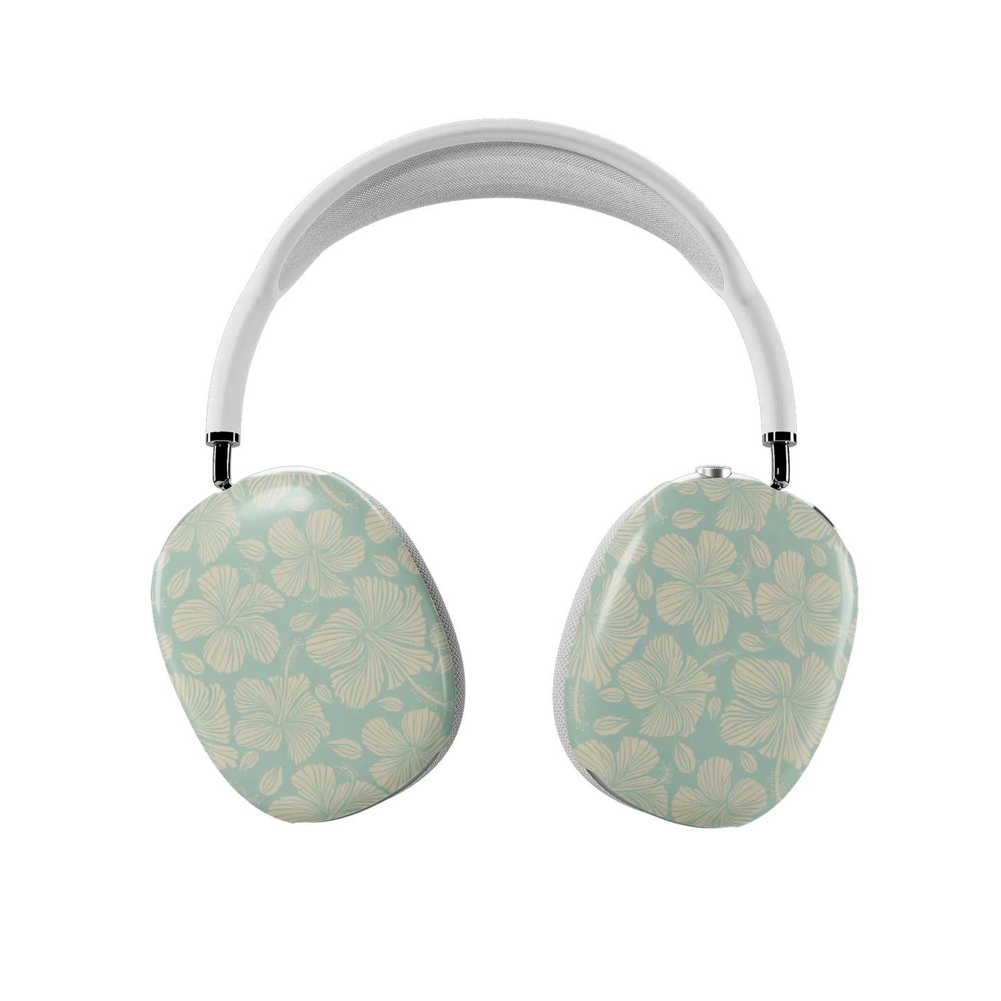 Island Mist | Green Hibiscus Floral AirPods Max Case