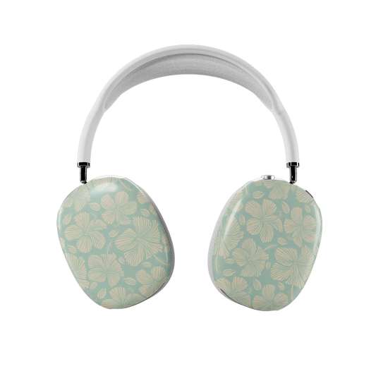Island Mist | Green Hibiscus Floral AirPods Max Case