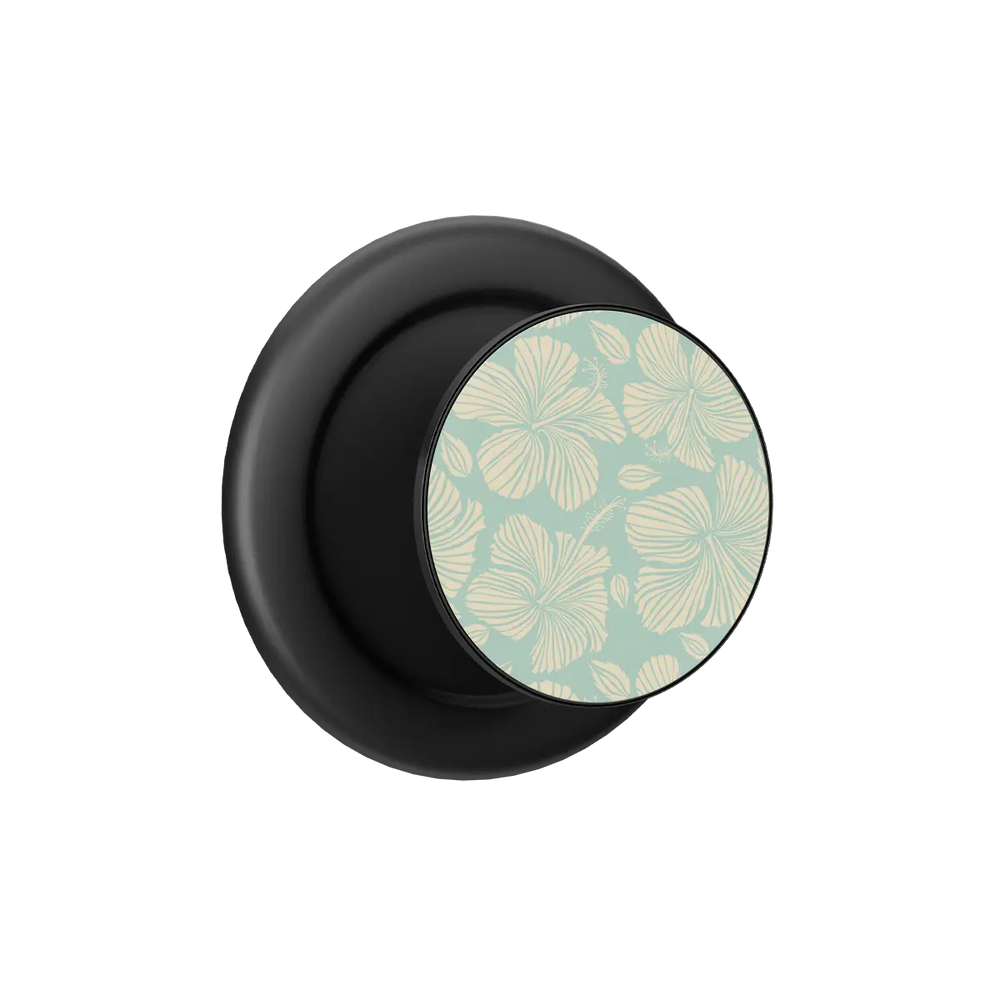 Island Mist | Green Hibiscus Floral MagSafe Grip