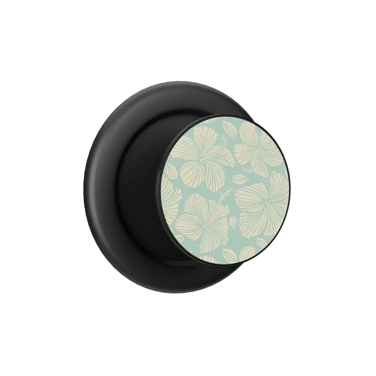 Island Mist | Green Hibiscus Floral MagSafe Grip