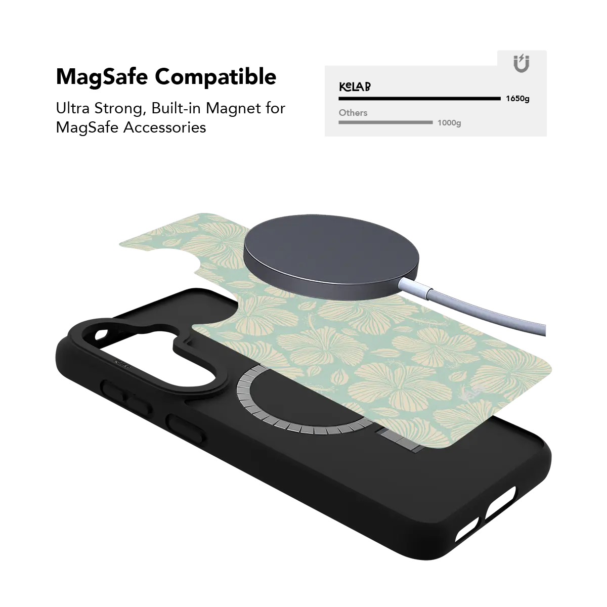 Island Mist | Green Hibiscus Floral Samsung Case