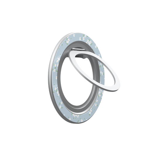 Whisper Bloom | Blue Ditsy Floral MagSafe Ring Stand