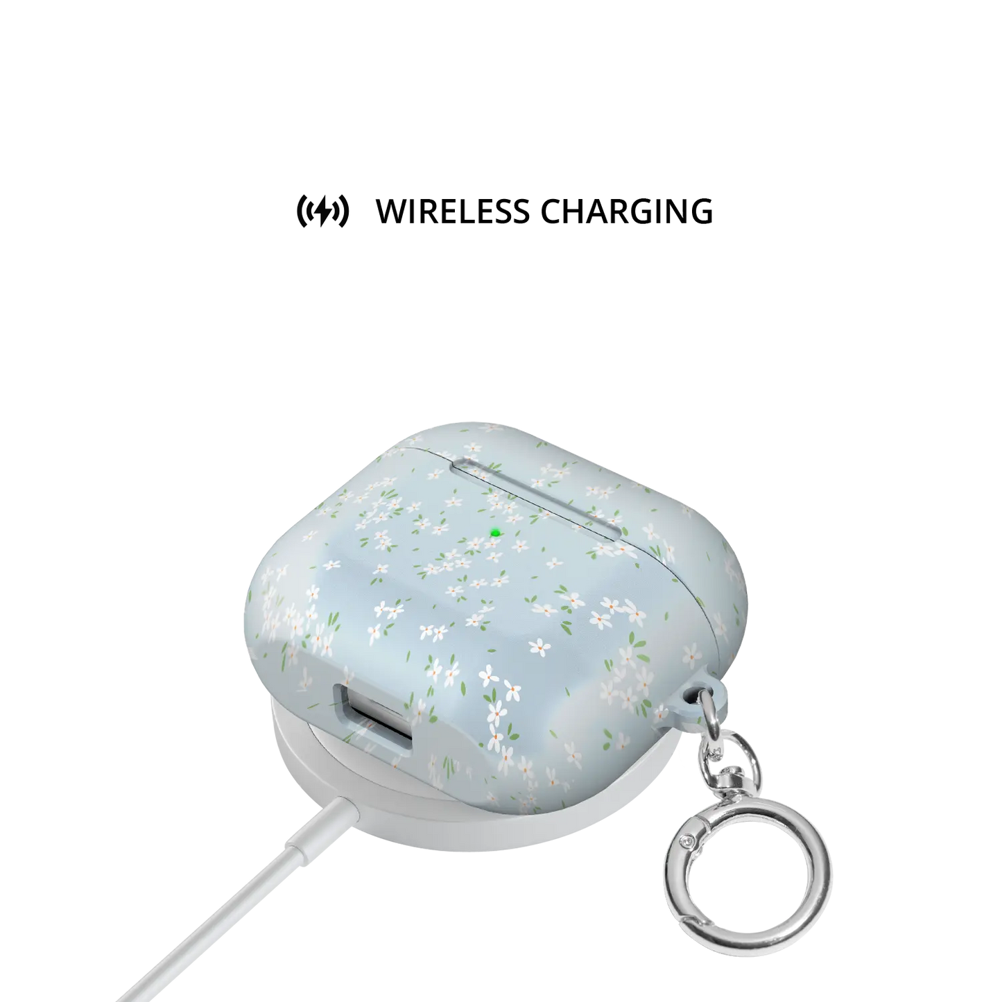 Whisper Bloom | Blue Ditsy Floral AirPods Case