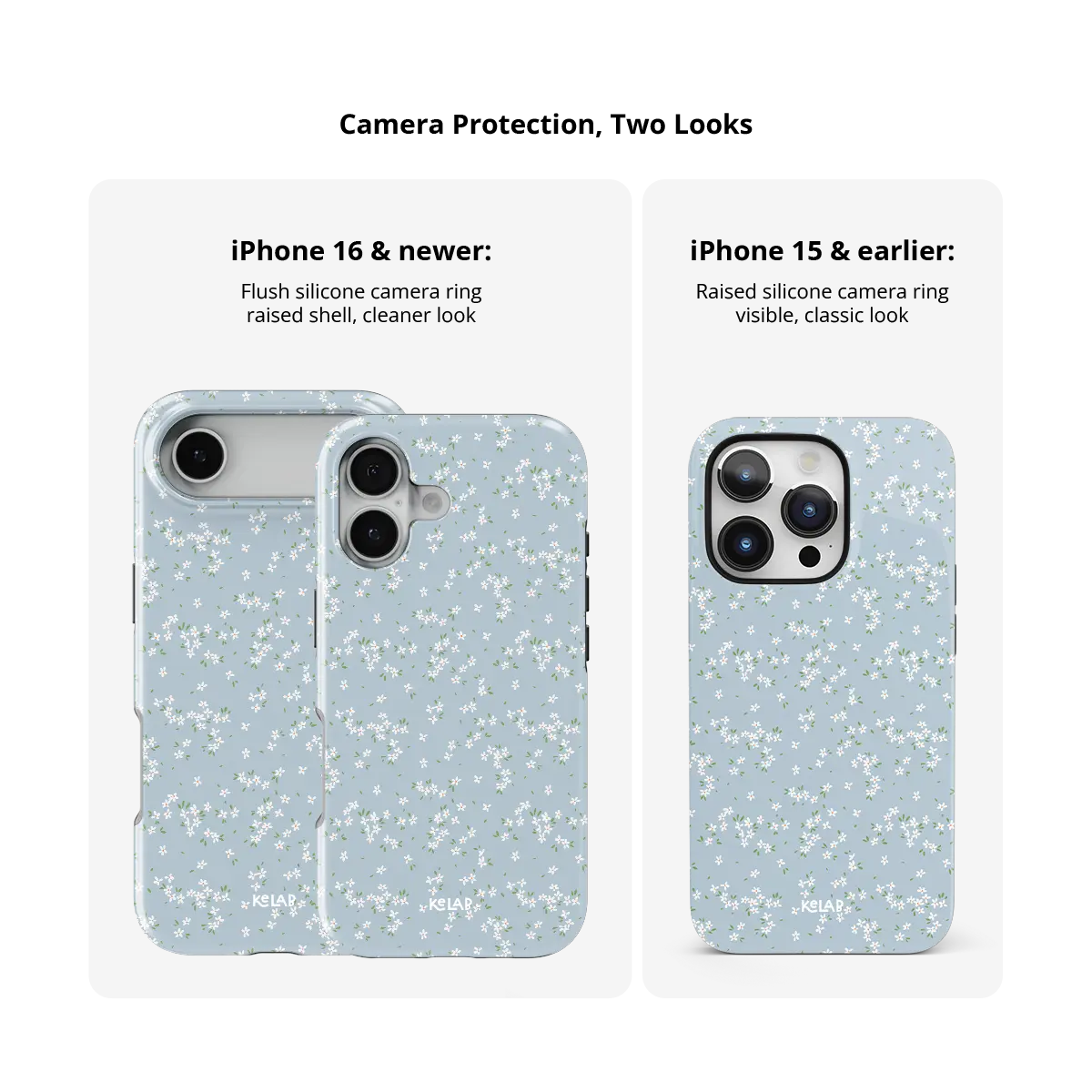 Whisper Bloom | Blue Ditsy Floral iPhone Case