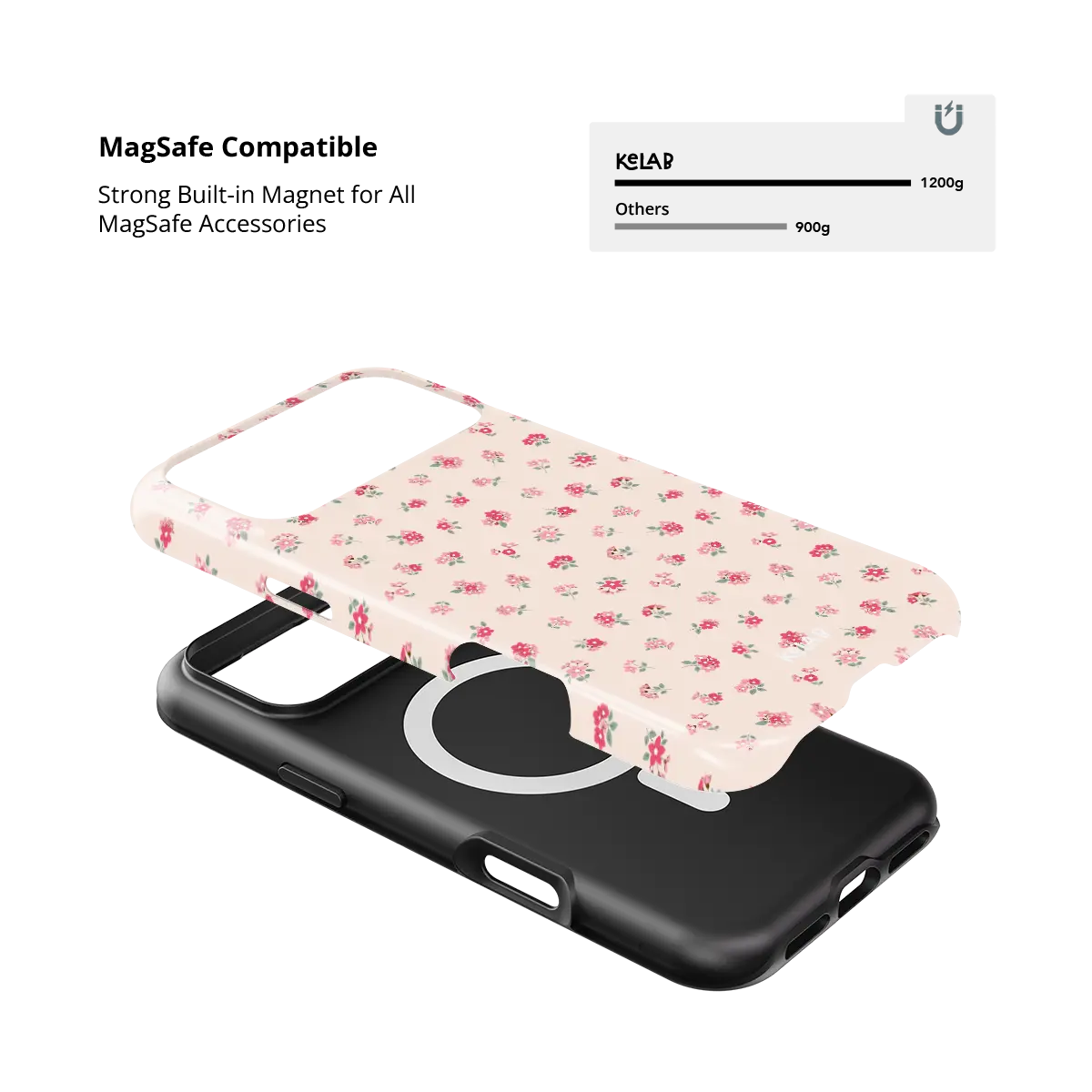 Petal Crush | Pink Rose Ditsy Floral iPhone Case