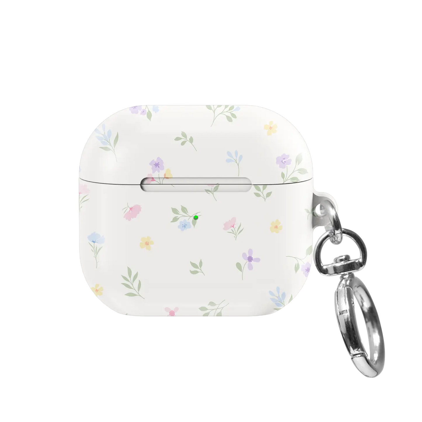 Meadow Spell | Pastel Watercolor Ditsy Floral AirPods Case - front view