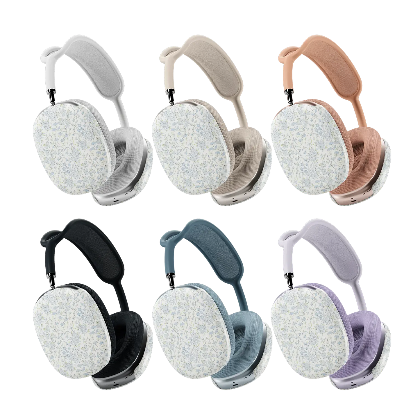 Forget Me Soft | Blue Dense Floral AirPods Max Case