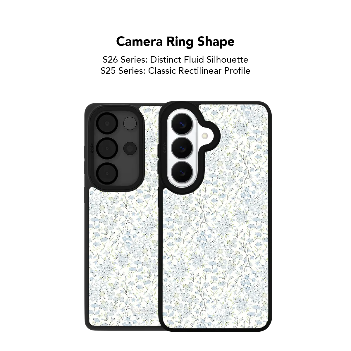 Forget Me Soft | Blue Dense Floral Samsung Case