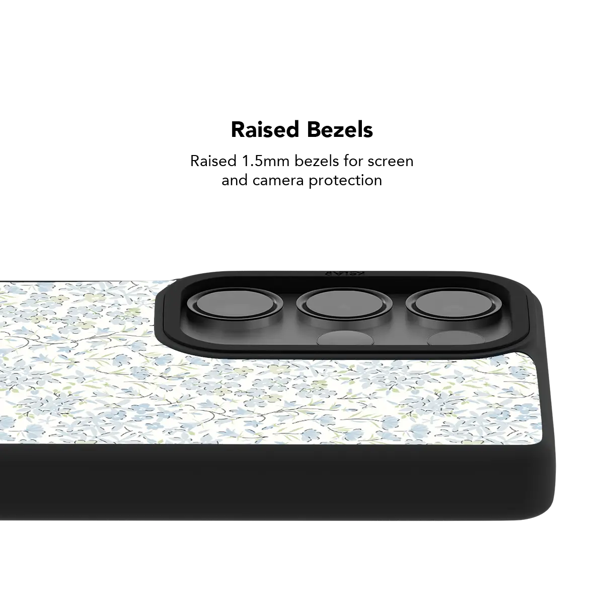Forget Me Soft | Blue Dense Floral Samsung Case