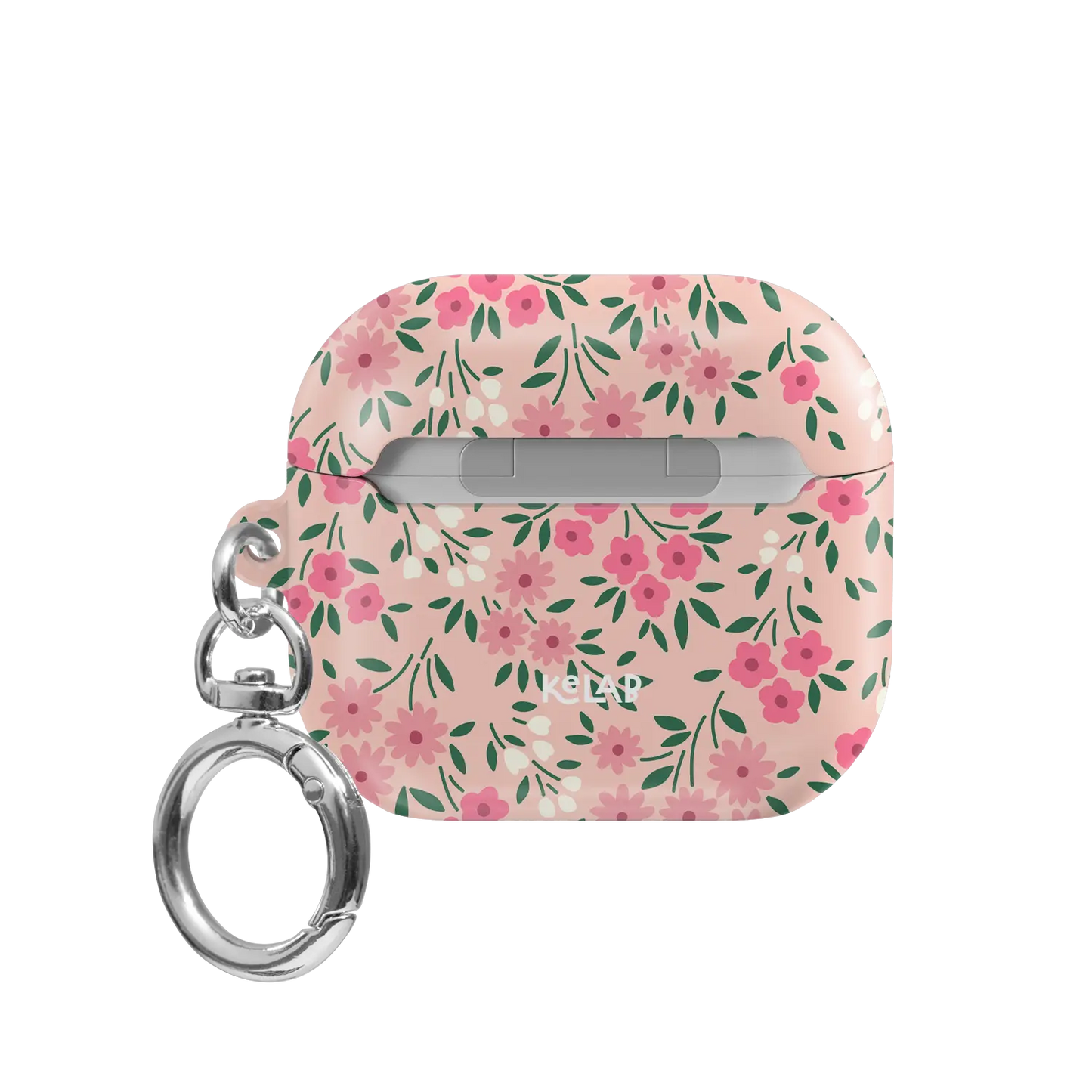 Garden Flush | Pink Ditsy Floral AirPods Case - back view