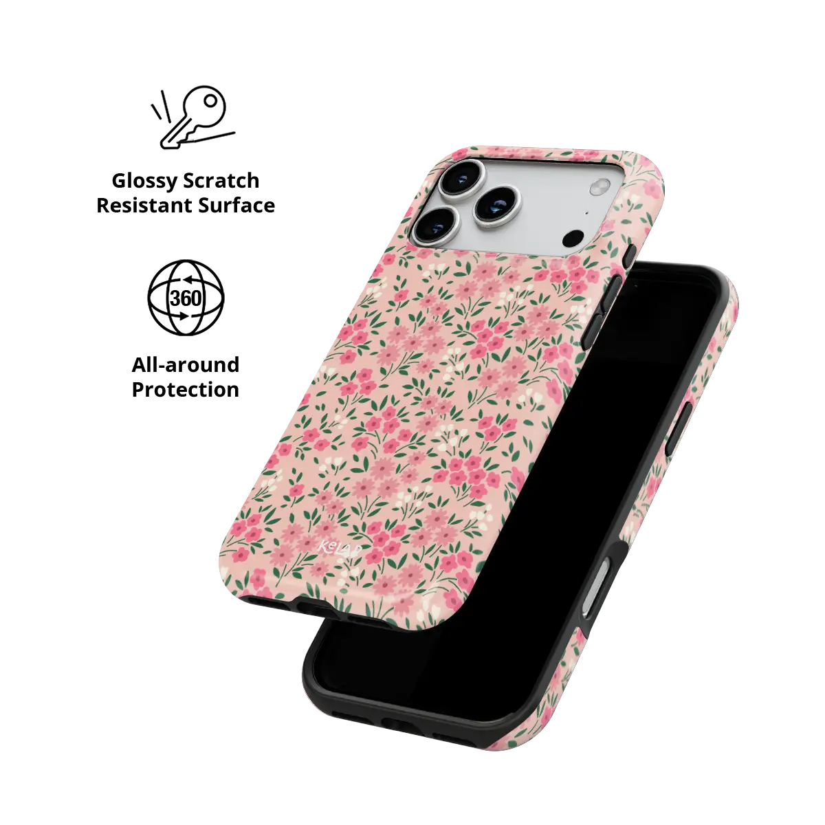 Garden Flush | Pink Ditsy Floral iPhone Case
