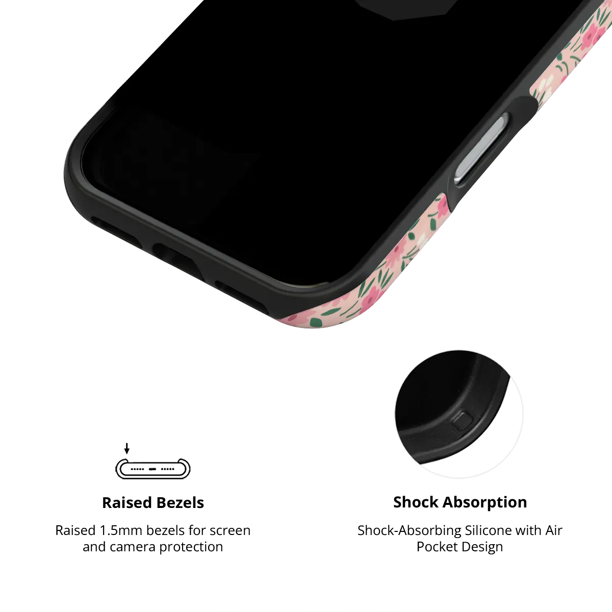 Garden Flush | Pink Ditsy Floral iPhone Case