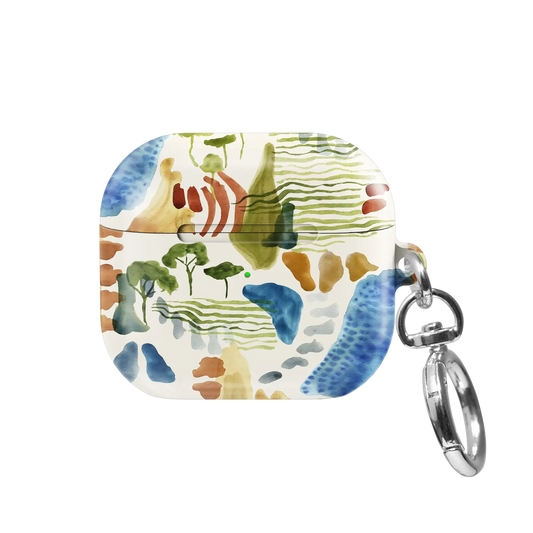 Terroir | Watercolor Landscape AirPods Case - front view