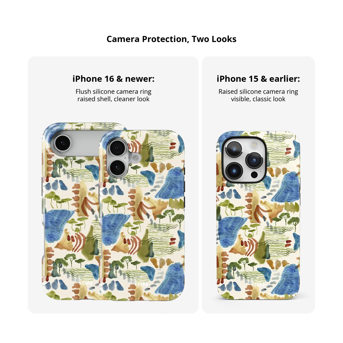 Terroir | Watercolor Landscape Art iPhone Case