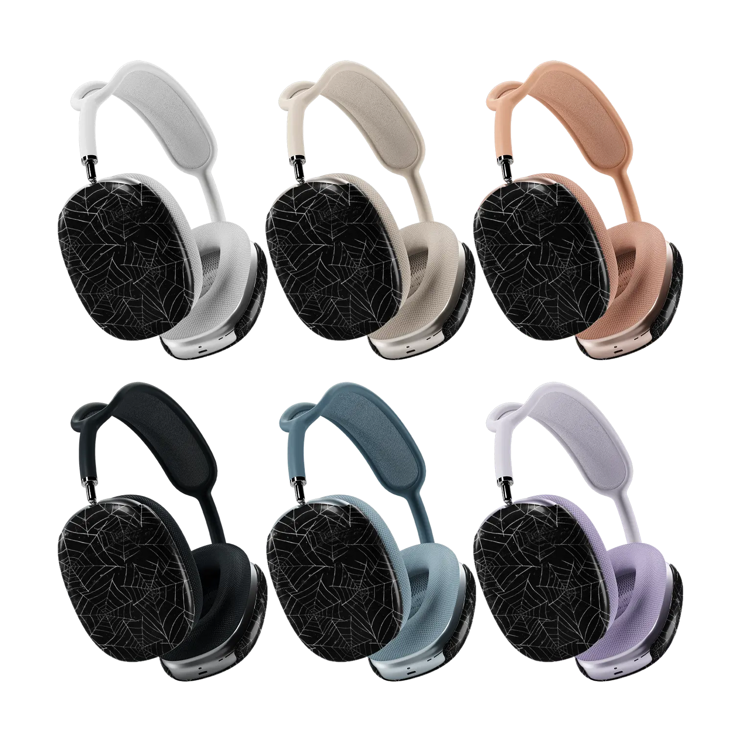 Midnight Web | Black Spider Web AirPods Max Case