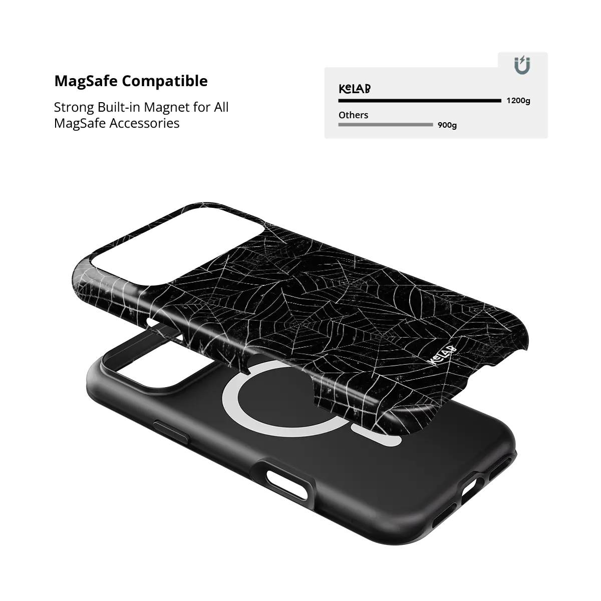 Midnight Web | Black Spider Web iPhone Case