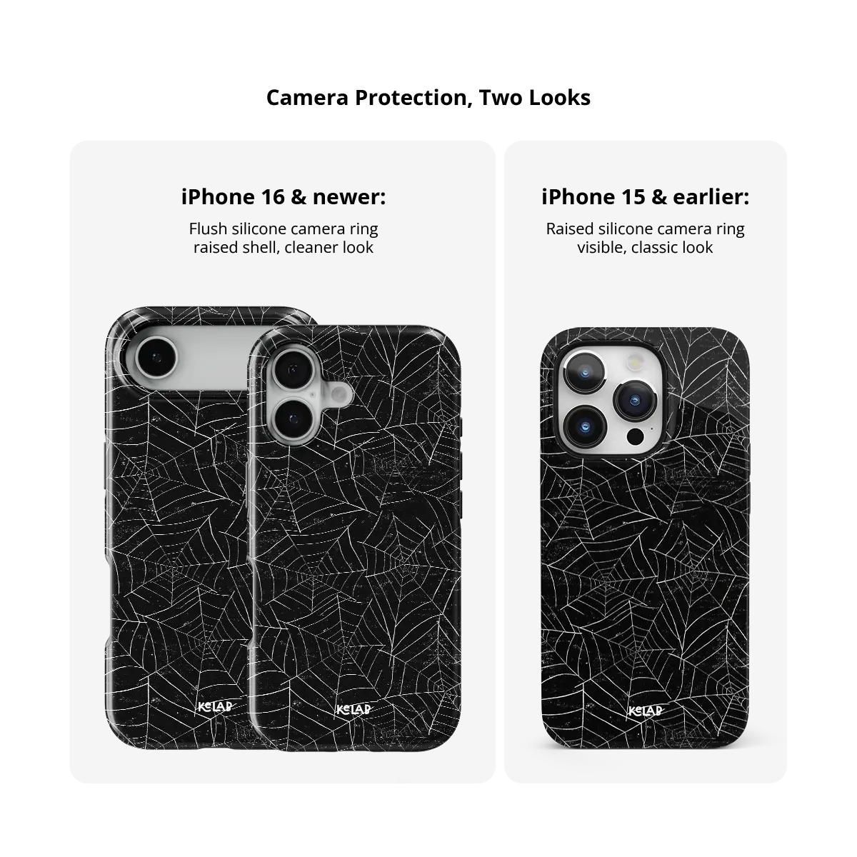 Midnight Web | Black Spider Web iPhone Case
