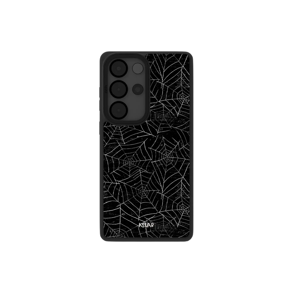 Midnight Web | Black Spider Web Samsung Case