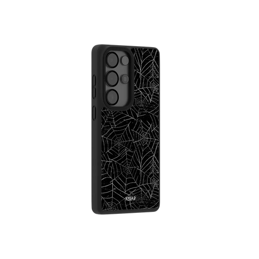 Midnight Web | Black Spider Web Samsung Case