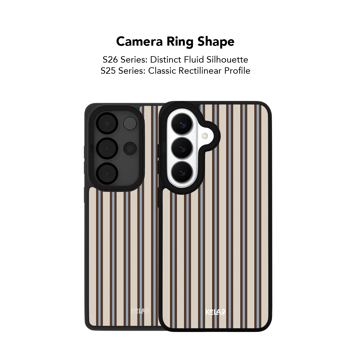 Tailored Mocha | Beige Ticking Multi-Stripe Samsung Phone Case