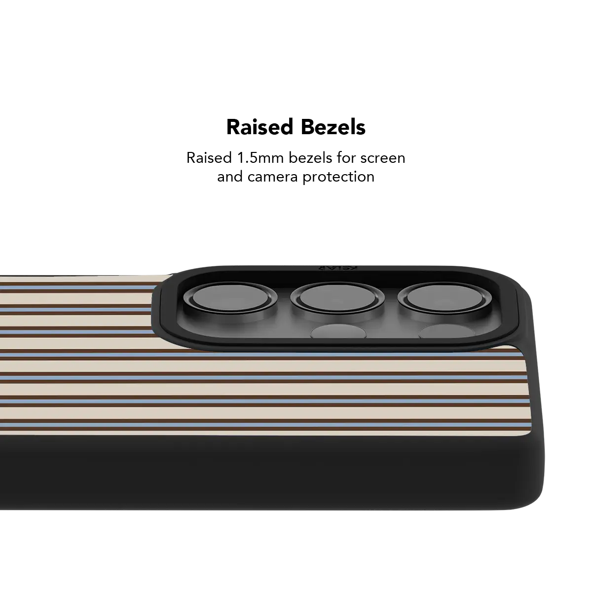 Tailored Mocha | Beige Ticking Multi-Stripe Samsung Phone Case